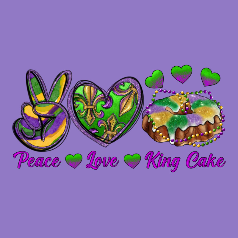 Peace Love Mardi Gras King Cake Urban Hoodie by RanaPortraitStore | Teevron