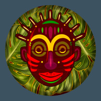 African Masks Round Earrings 4 Urban Heavy Tee | Teevron