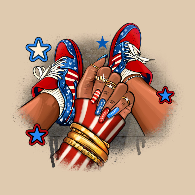 America Afro Girl Sneakers Heavyweight Sweatshirt by RanaPortraitStore | Teevron