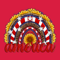 America Sunflower Rainbow Premium Hoodie | Teevron