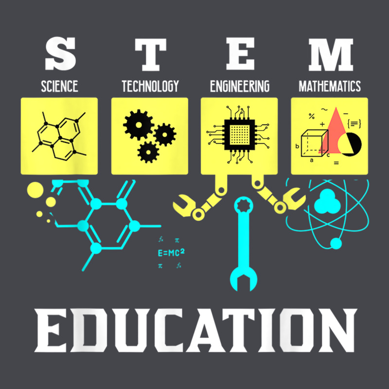 Stem Education Science Tech Engineering Maths Long Sleeve Tee by linhVisuals | Teevron