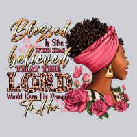 Blessed Is She Who Has Believed Afro Woman Heavyweight Sweatshirt | Teevron