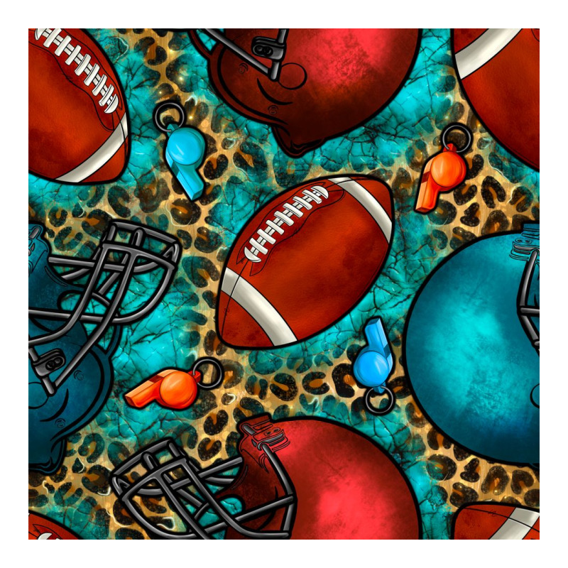 American Football Helmet With Leopard And Gemstone Ladies Tee by BundleAndBundleShop | Teevron