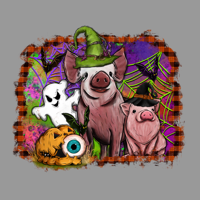 Halloween Pigs Vintage Hoodie by SublimationCraftShop | Teevron