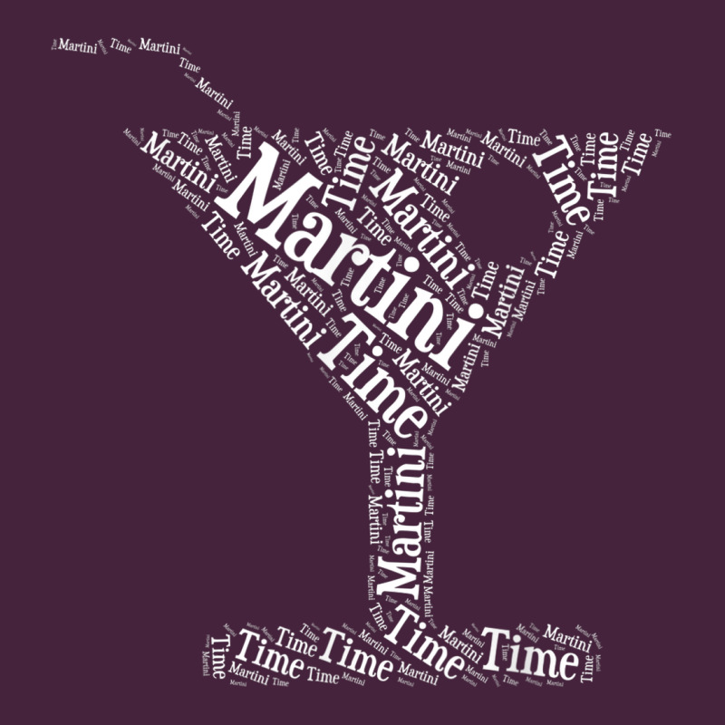 Martini Time Word Cloud Happy Hour Drink Long Sleeve Tee by linhVisuals | Teevron