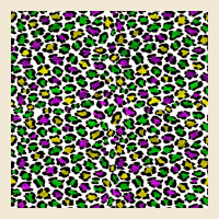 Mardi Gras Leopard  Seamless Pattern Premium Tee | Teevron