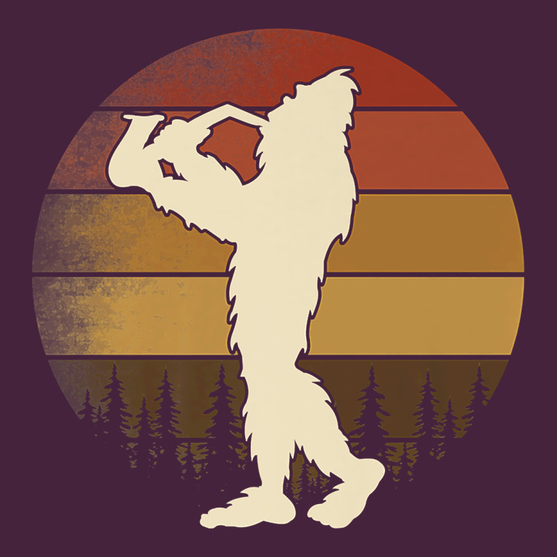Bigfoot Playing Saxophone Retro Vintage Funny Sasquatch Sax Premium T Long Sleeve Tee by linhVisuals | Teevron