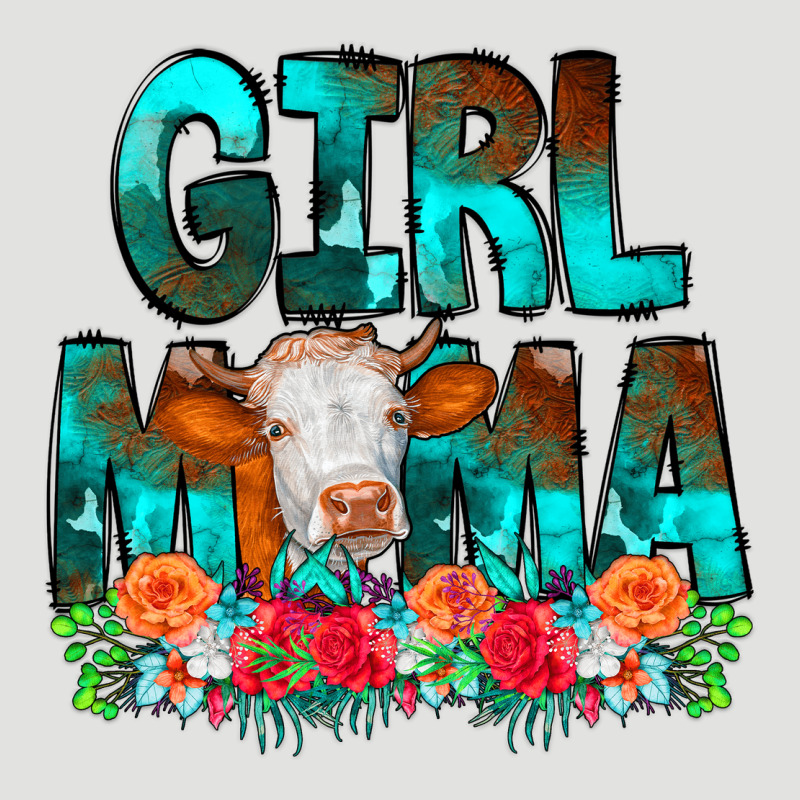 Girl Mama Flowers Cow Classic Tee by CowCowDesign | Teevron