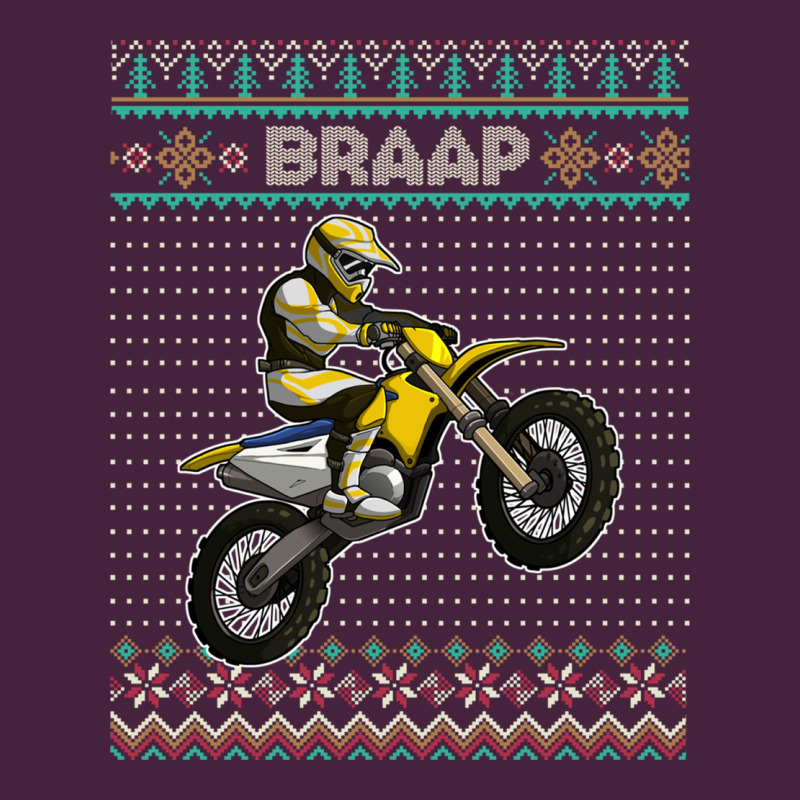 Christmas Motorcycle Motocross Braap Dirt Bike Xmas Long Sleeve Tee by linhVisuals | Teevron