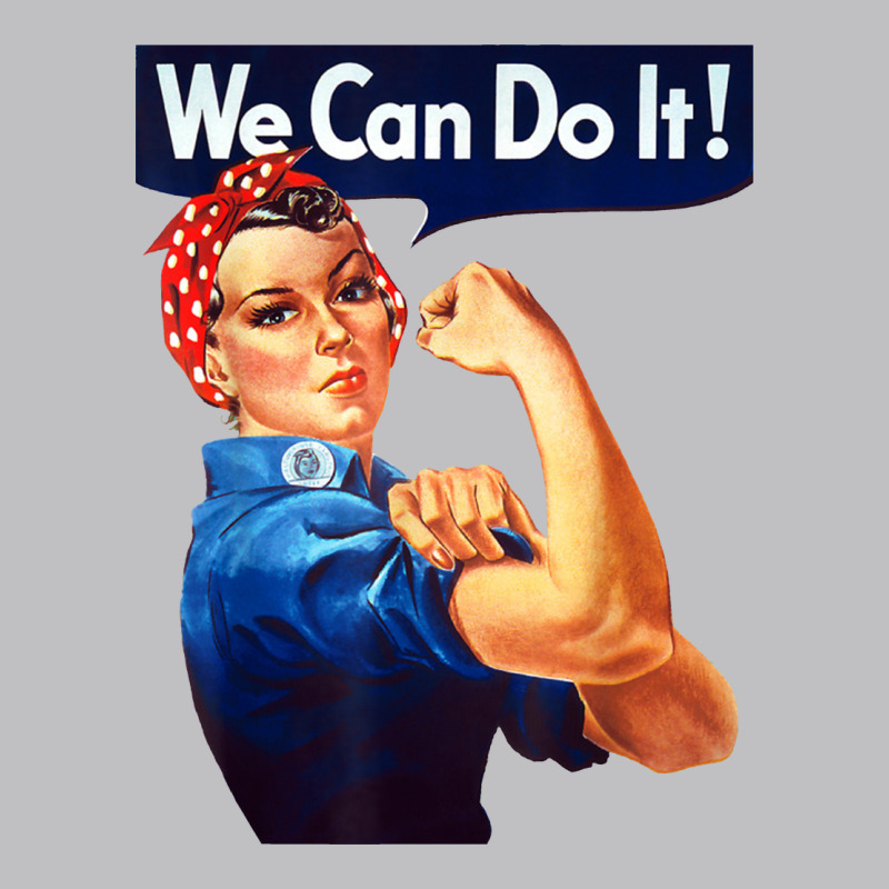 Rosie The Riveter Poster We Can Do It Feminist Retro Long Sleeve Tee by linhVisuals | Teevron