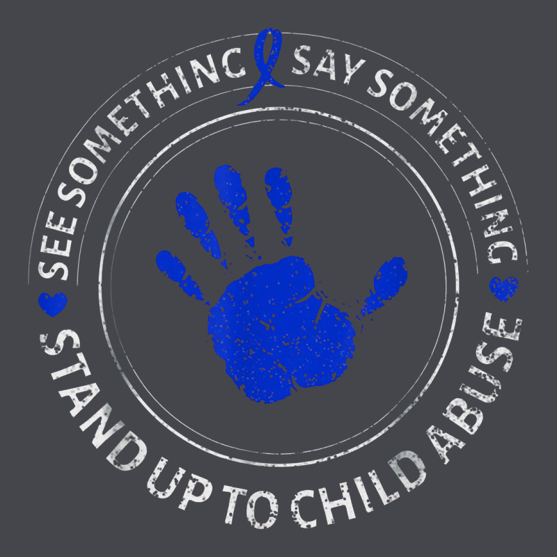 See Something Say Something Child Abuse Awareness Ribbon Long Sleeve Tee by linhVisuals | Teevron