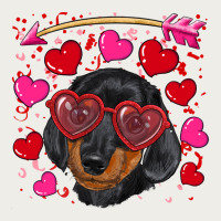 Valentine's Day  Dachshund Puppy Zipper Hoodie | Teevron