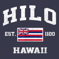 Hilo Hawaii Hi Vintage State Athletic Style T Shirt Long Sleeve Tee | Teevron