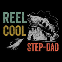 Mens Reel Cool Step Dad Fishing Funny Fathers Day Long Sleeve Tee | Teevron