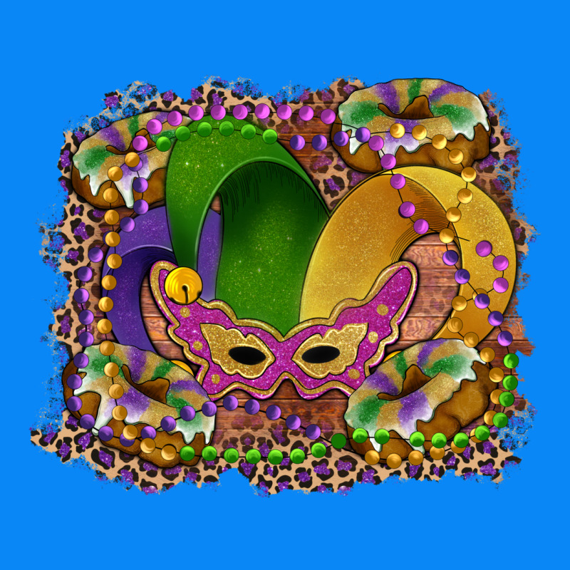 Mardi Gras Mask King Cake Zipper Hoodie by RanaPortraitStore | Teevron