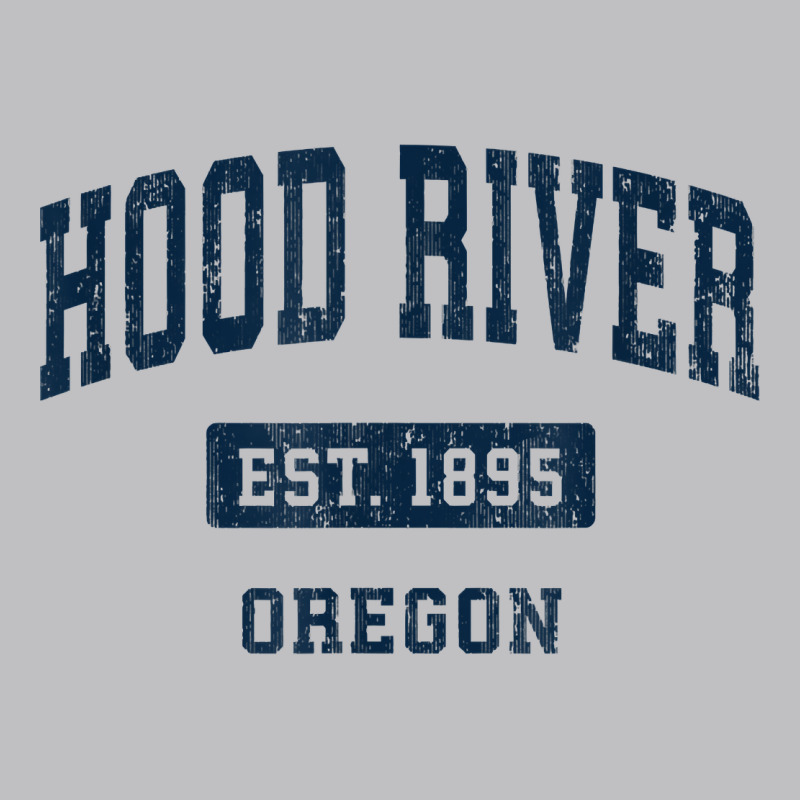 Hood River Oregon Or Vintage Sports Established Navy Design T Shirt Long Sleeve Tee by linhVisuals | Teevron