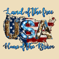 Land Of The Free Home Of The Brave American Flag Background Premium Hoodie | Teevron