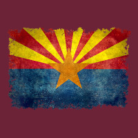 Arizona Flag In Grungy Style Raglan Baseball Tee Long Sleeve Tee | Teevron