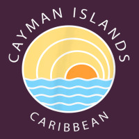 Cayman Islands Retro Colorful Ocean Sunset Palm Tree Novelty Long Sleeve Tee | Teevron