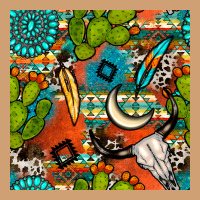 Western Cactus Aztec Seamless Pattern Vintage Tee | Teevron