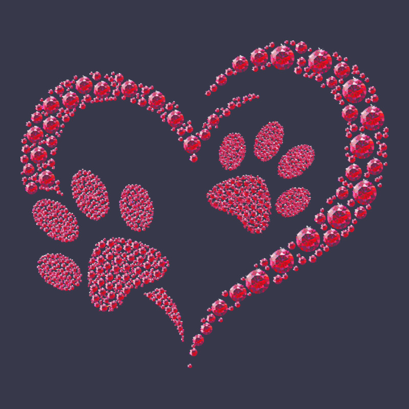 Funny Valentine Day Gift T  Shirt Paw Print Heart Dog Cat Owner Lover Long Sleeve Tee by linhVisuals | Teevron