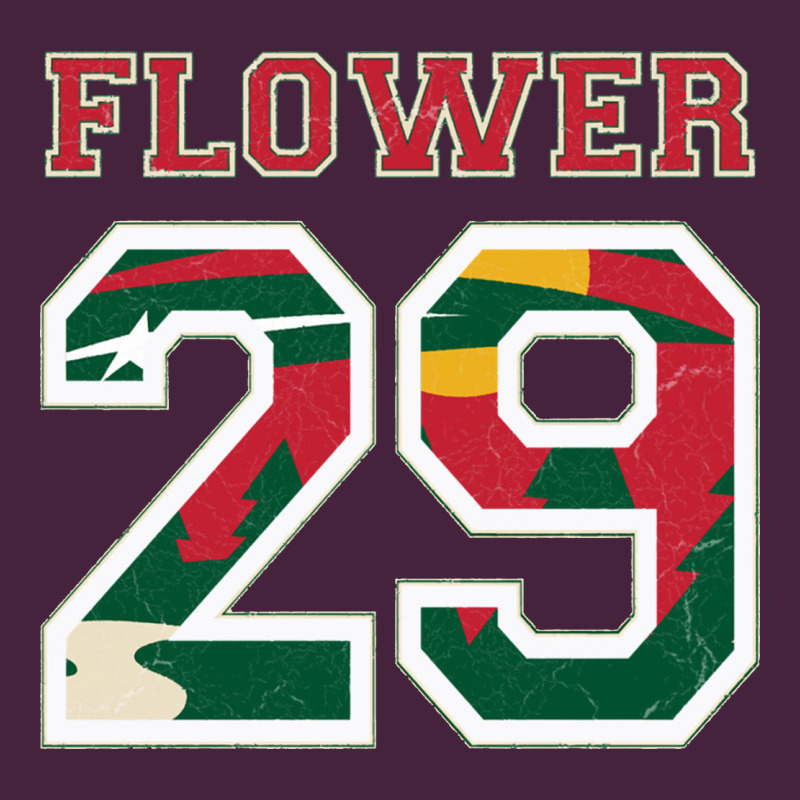 Flower 29 Wild Goalie Fleury Minnesota Pro Ice Hockey Design Long Sleeve Tee by linhVisuals | Teevron