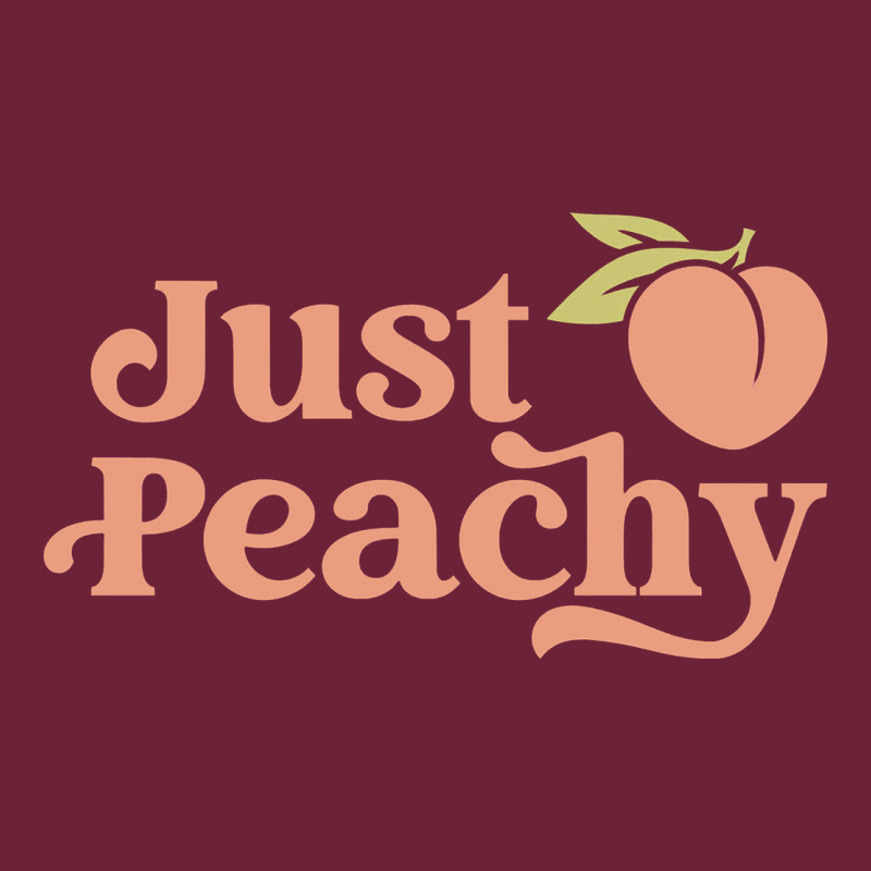 Just Peachy Retro 70s Georgia Peaches Summer Fruit Long Sleeve Tee by linhVisuals | Teevron