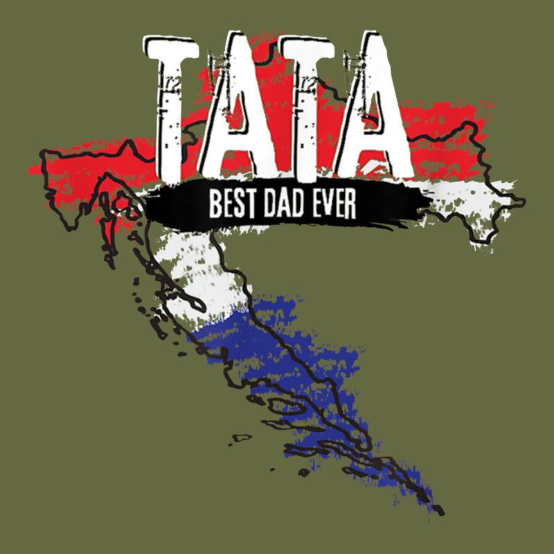 Mens Tata Croatian Father Croatia Bester Papa Father's Day Long Sleeve Tee by linhVisuals | Teevron