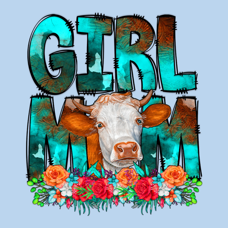 Girl Mom Cow Flowers Classic Tee by CowCowDesign | Teevron