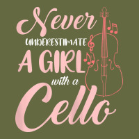 Never Underestimate A Girl With A Cello Long Sleeve Tee | Teevron
