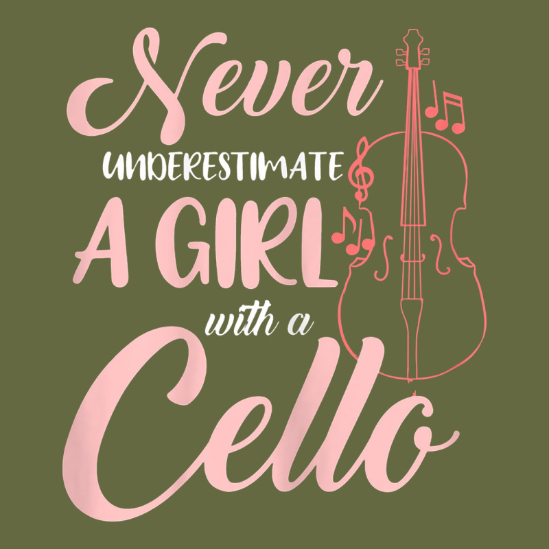 Never Underestimate A Girl With A Cello Long Sleeve Tee by linhVisuals | Teevron