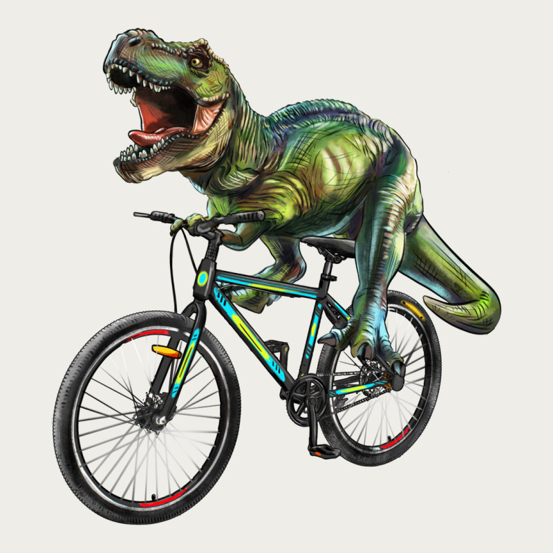 T Rex Dinosaur Riding Dinosaur Zipper Hoodie by RanaPortraitStore | Teevron