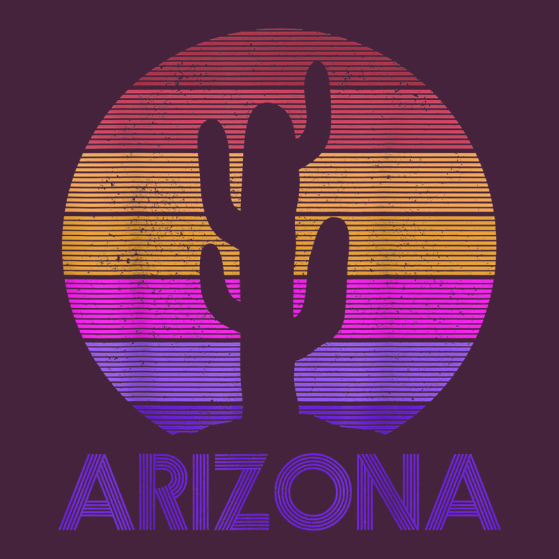Arizona   Vintage Retro Cactus Souvenir Gift T Shirt Long Sleeve Tee by linhVisuals | Teevron