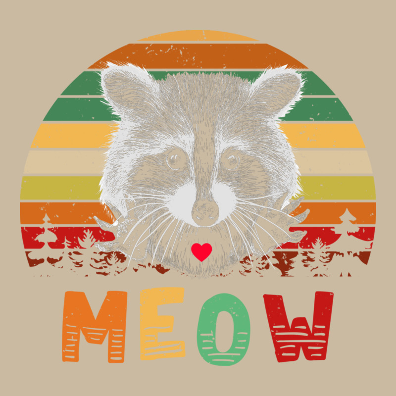 Funny Vintage Raccoon Meow Raccoon Lovers Long Sleeve Tee by linhVisuals | Teevron