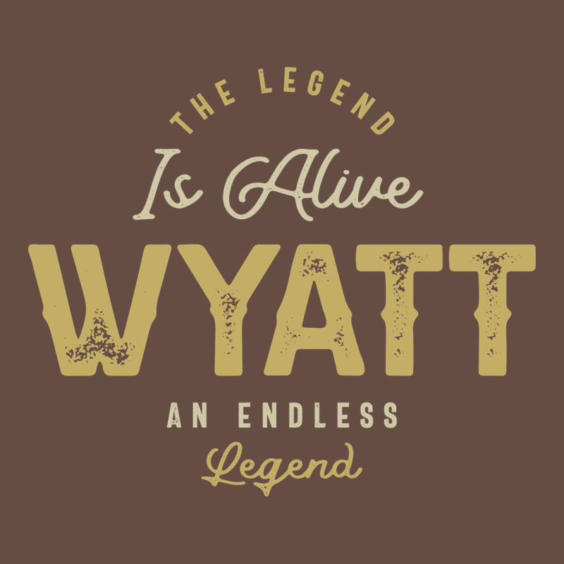 The Legend Wyatt Funny Personalized Name Long Sleeve Tee by linhVisuals | Teevron