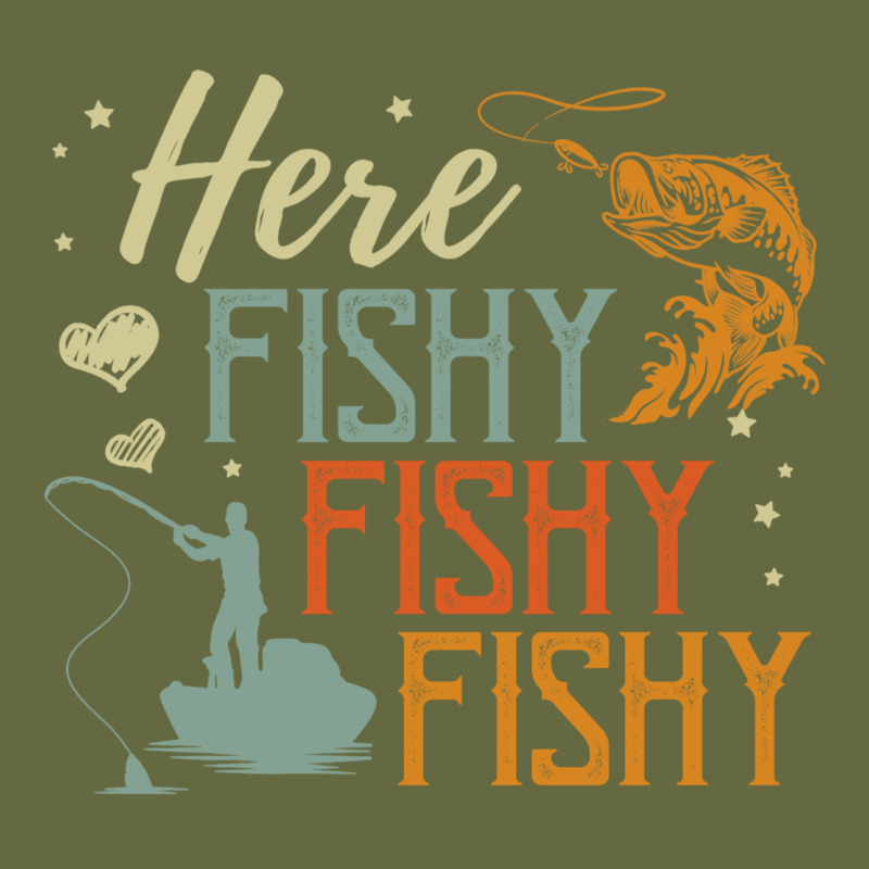 Here Fishy Fishy Fishy Fishing Lovers Gifts Long Sleeve Tee by linhVisuals | Teevron