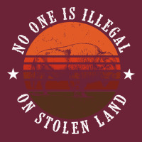 No One Is Illegal On Stolen Land 4th Of July Bison Long Sleeve Tee | Teevron