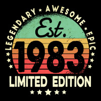 Est. 1983 Vintage 1983 Limited Edition 39th Birthday Retro Pullover Ho Long Sleeve Tee | Teevron