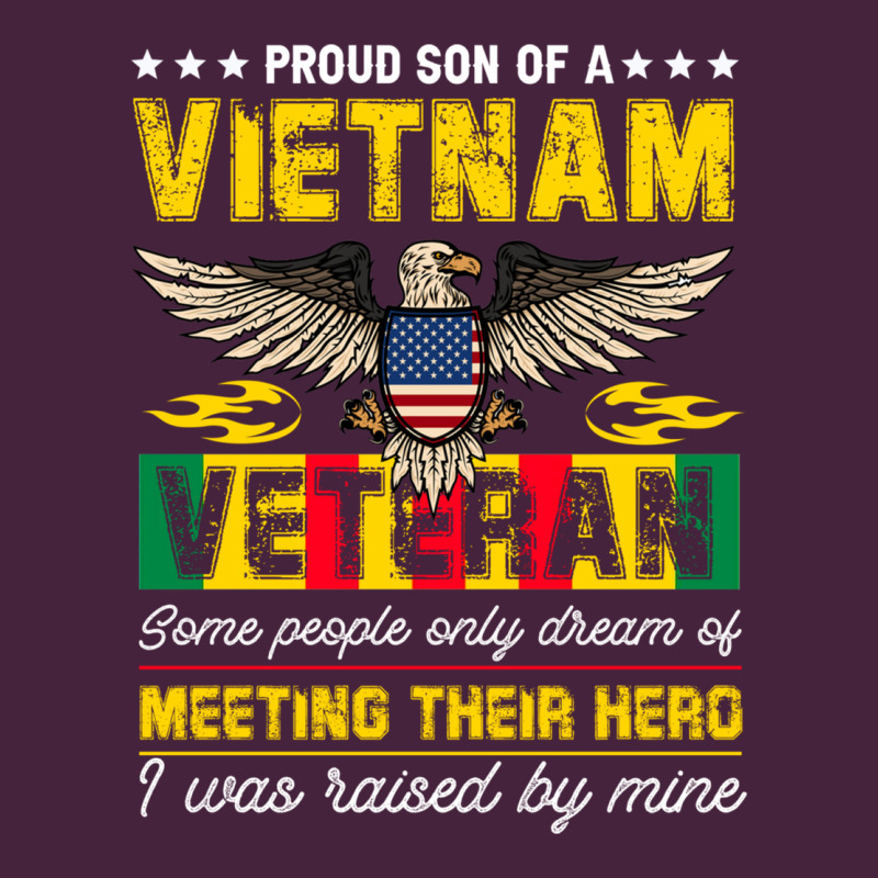 Proud Vietnam Veteran Son Gifts Raised By My Hero Veteran Day Long Sleeve Tee by linhVisuals | Teevron