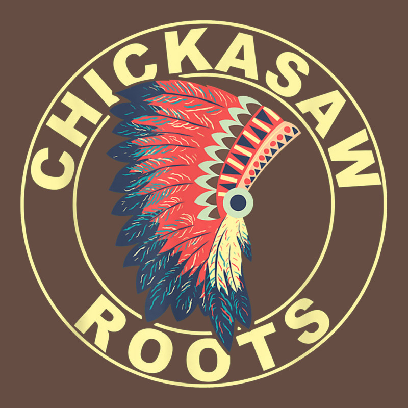 Chickasaw Roots Headdress Native American Chickasaw Nation Long Sleeve Tee by linhVisuals | Teevron