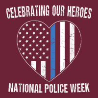 National Police Week Shirt Vintage Blue Line American Flag Long Sleeve Tee | Teevron