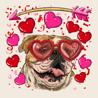 Valentine's Day  Brown English Bulldog Zipper Hoodie | Teevron