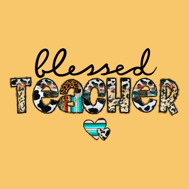 Blessed Teacher Vintage Hoodie by CowhideDigitalArt | Teevron