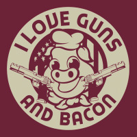 I Love Guns Bacon Pork Pig Funny Gun Long Sleeve Tee | Teevron