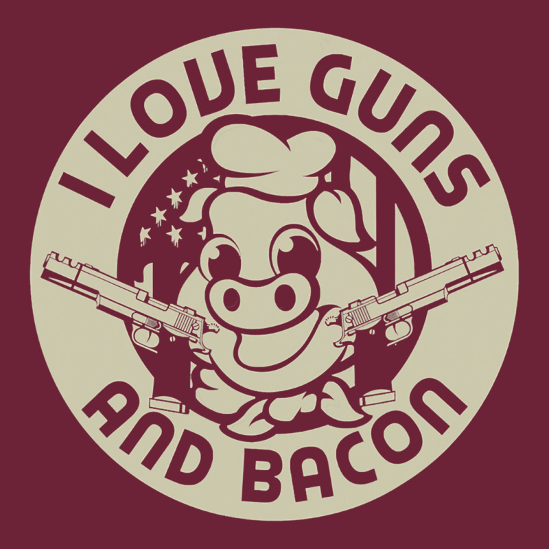 I Love Guns Bacon Pork Pig Funny Gun Long Sleeve Tee by linhVisuals | Teevron