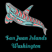 San Juan Islands Upward Orca Killer Whale Native American Raglan Baseb Long Sleeve Tee | Teevron