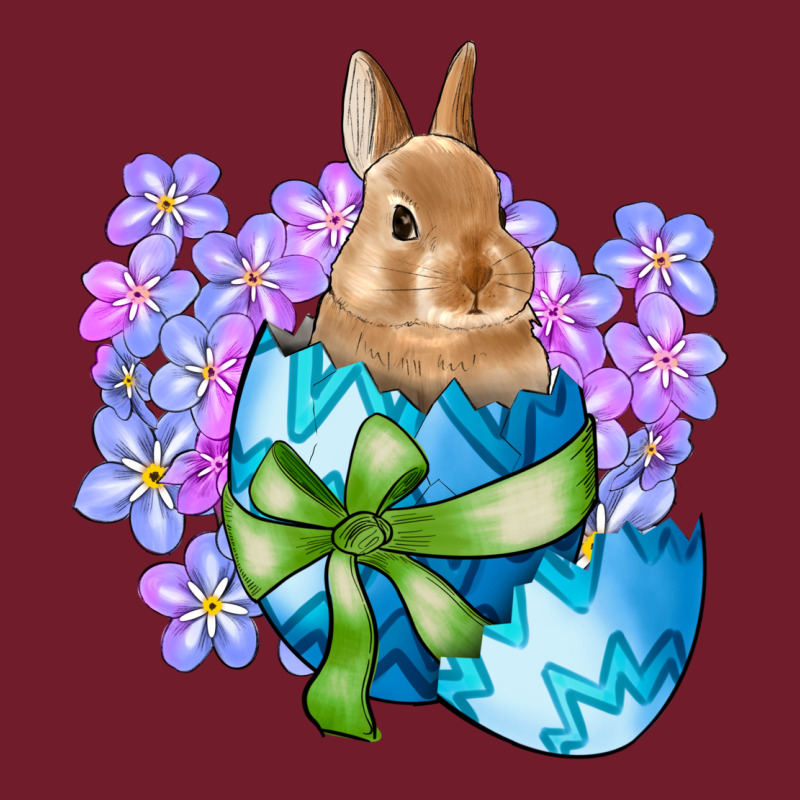 Easter Bunny Egg Flowers Zipper Hoodie by RanaPortraitStore | Teevron