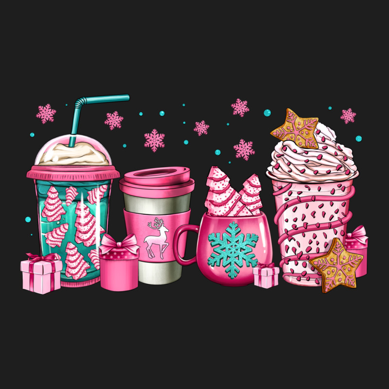 Pink Christmas Coffee Heavyweight Hoodie by Jasminsmagicworld | Teevron