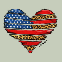 American Leopard Brushstroke Heart Classic Tee | Teevron