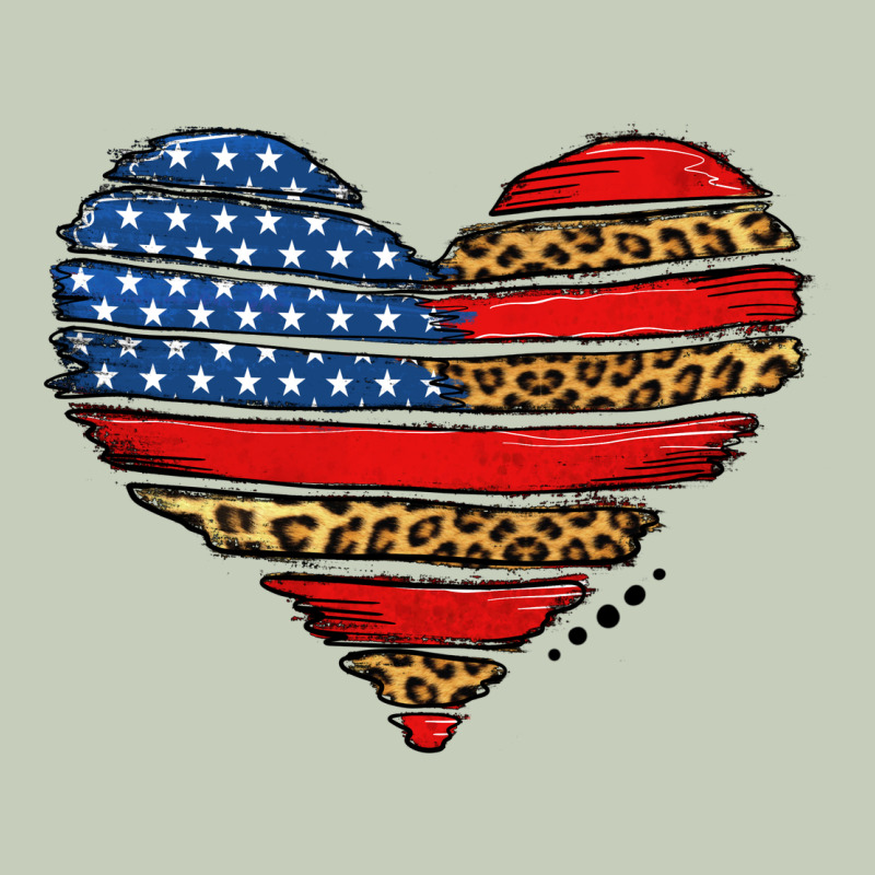 American Leopard Brushstroke Heart Classic Tee by Jasminsmagicworld | Teevron